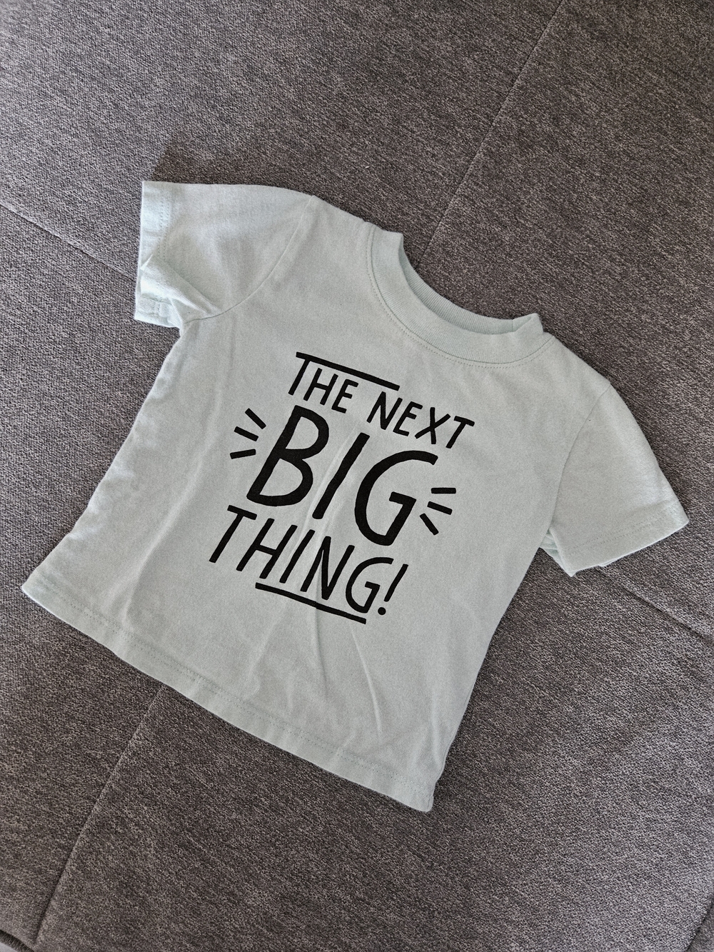 jumping beans Mint Green Tee with Black Graphic - "The Next Big Thing!"